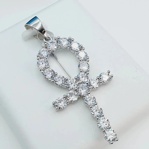 925 Sterling Silver Cubic Zirconia Pendant, | Mercari \